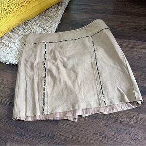 Stylish Tan Skirt Cache tan cheetah detail business casual skirt size 12